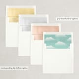 "Travel With Us" - Save the Dates in Snow by Erin Niehenke - Envelope Liner Options