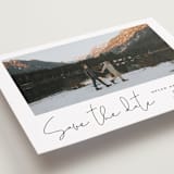 "Scripted Style" - Save the Dates in Cloud by Katherine Moynagh - Detail