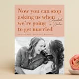 "Love and Laughs" - Save the Dates in Melon by Corinne Malesic - Front
