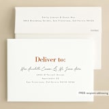 "Love and Laughs" - Save the Dates in Melon by Corinne Malesic - FREE Recipient Addressing