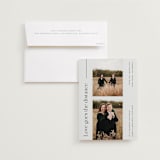 "Going the distance" - Save the Dates in Mint by Blustery August - Save the Date with Envelope