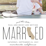 "Married in California" - Save the Dates in Golden by Erica Krystek - Detail