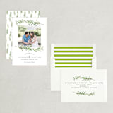 "Simple Sprigs" - Save the Dates in Cloud by Erin Deegan - Assembled