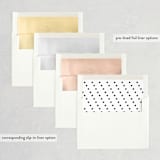 "Date Check" - Save the Dates in Noir by Up Up Creative - Envelope Liner Options