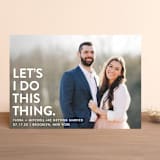 "Let's I Do This Photo" - Save the Dates in Snow by Ellis - Front