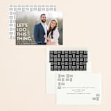 "Let's I Do This Photo" - Save the Dates in Snow by Ellis - Assembled