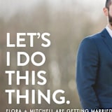 "Let's I Do This Photo" - Save the Dates in Snow by Ellis - Detail
