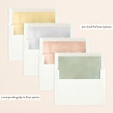 "Serenade" - Save the Dates in Sage by Eric Clegg - Envelope Liner Options