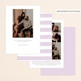"Curated" - Save the Dates in Amethyst by Ashley Rosenbaum - Back of Card Options