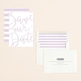 "Curated" - Save the Dates in Amethyst by Ashley Rosenbaum - Assembled