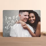 "Chalkboard" - Save the Dates in Cloud by Haley Warner - Front
