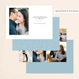 "Ribbon" - Save the Dates in Sky by Erin Deegan - Back of Card Options