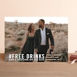 "Free Drinks" - Save the Dates in Pearl by Jennifer Lew - Front