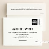"Free Drinks" - Save the Dates in Pearl by Jennifer Lew - FREE Recipient Addressing
