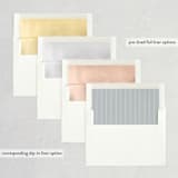 "Simply bliss" - Save the Dates in Pebble by Anelle Mostert - Envelope Liner Options