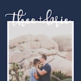 "Favorite Photo" - Save the Dates in Denim by Jody Wody - Detail