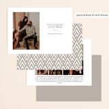 "Biggest Date Ever" - Save the Dates in Dove White by Kate Ross - Back of Card Options