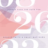 "wash of color" - Save the Dates in Lilac by Karidy Walker - Detail