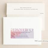 "wash of color" - Save the Dates in Lilac by Karidy Walker - FREE Recipient Addressing