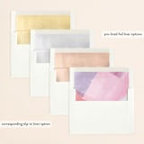 "wash of color" - Save the Dates in Lilac by Karidy Walker - Envelope Liner Options