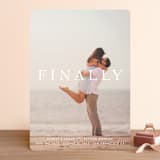 "Its Finally Time" - Save the Dates in Vanilla by Liz Conley - Front