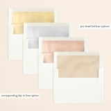 "Its Finally Time" - Save the Dates in Vanilla by Liz Conley - Envelope Liner Options