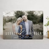 "Resplendent" - Save the Dates in White by Jessica Williams - Front