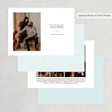 "Resplendent" - Save the Dates in White by Jessica Williams - Back of Card Options