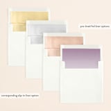 "Canyon" - Save the Dates in Orchid by Kelly Nasuta - Envelope Liner Options