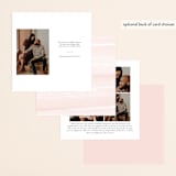 "Effervescent" - Save the Dates in Blush by Kristie Kern - Back of Card Options