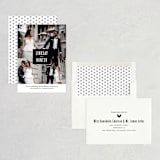 "Modern Name Block" - Save the Dates in BlackTie by Jill Means - Assembled
