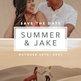 "Summer Love" - Save the Dates in Slate by Laura Hamm - Detail