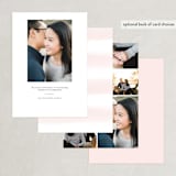 "Tall" - Save the Dates in Blush by Lea Delaveris - Back of Card Options