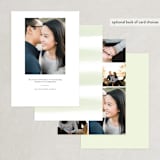 "Tall" - Save the Dates in Grass by Lea Delaveris - Back of Card Options