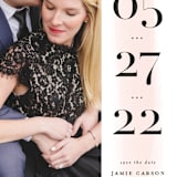 "Tall" - Save the Dates in Blush by Lea Delaveris - Detail