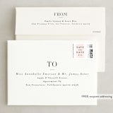 "Tall" - Save the Dates in Blush by Lea Delaveris - FREE Recipient Addressing