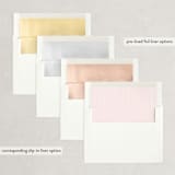 "Tall" - Save the Dates in Blush by Lea Delaveris - Envelope Liner Options