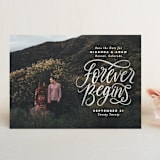 "Forever Begins" - Save the Dates in Chalk by Pink House Press - Front