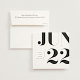 "calendrier" - Save the Dates in Cotton by kelli hall - Save the Date with Envelope
