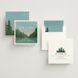 "vintage poster" - Save the Dates in Forest by Karidy Walker - Assembled