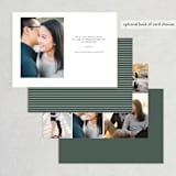 "Stacked Serif" - Save the Dates in Cream by Lauren Chism - Back of Card Options