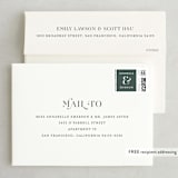 "Stacked Serif" - Save the Dates in Cream by Lauren Chism - FREE Recipient Addressing