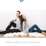 "Simply Us" - Save the Dates in Forest by Jessica Maslyn - Detail