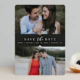 "Liebe" - Save the Dates in Charcoal by Carly Reed Walker - Front