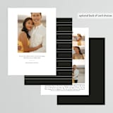 "Liebe" - Save the Dates in Charcoal by Carly Reed Walker - Back of Card Options