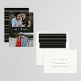 "Liebe" - Save the Dates in Charcoal by Carly Reed Walker - Assembled