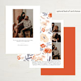 "Fancy Florals" - Save the Dates in Hibiscus by Morgan Ramberg - Back of Card Options