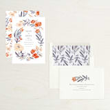 "Fancy Florals" - Save the Dates in Hibiscus by Morgan Ramberg - Assembled