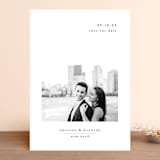 "Minimal Romance" - Save the Dates in Cloud by Playground Prints - Front
