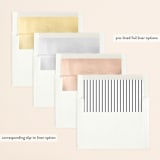 "Minimal Romance" - Save the Dates in Cloud by Playground Prints - Envelope Liner Options